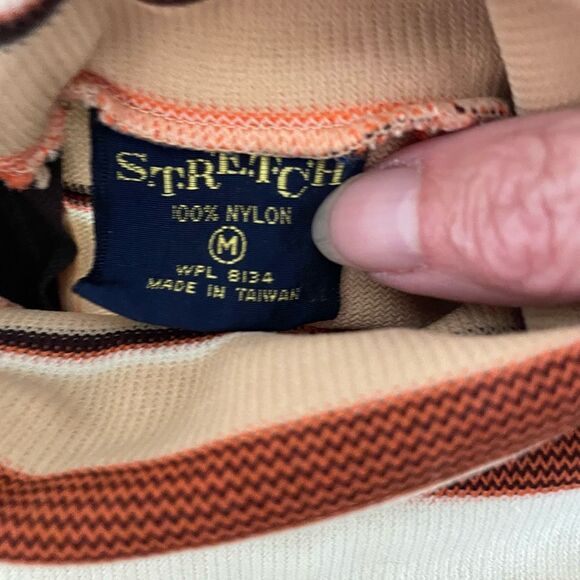 Vintage 70s 4pc Mix Match Set Pants Tank Shirt Turtleneck XS - Picture 10 of 13